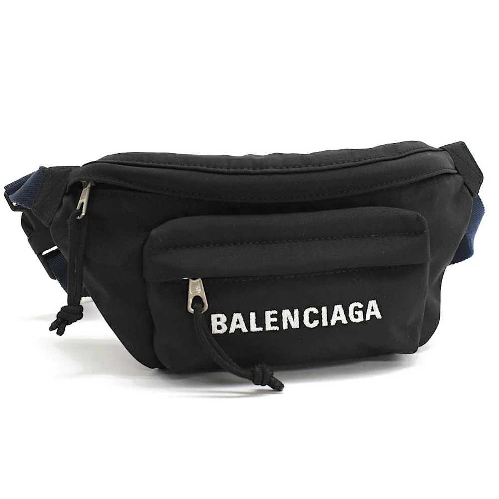 Balenciaga Wheel Belt Pack Body Bag Black